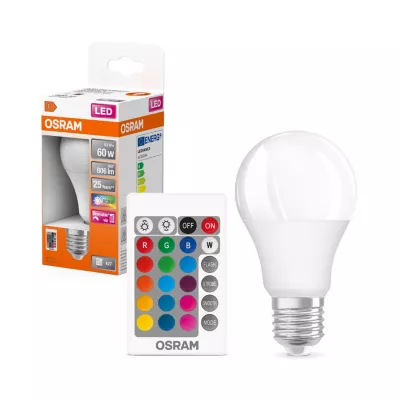 Ampoule LED couleur RGBW A60